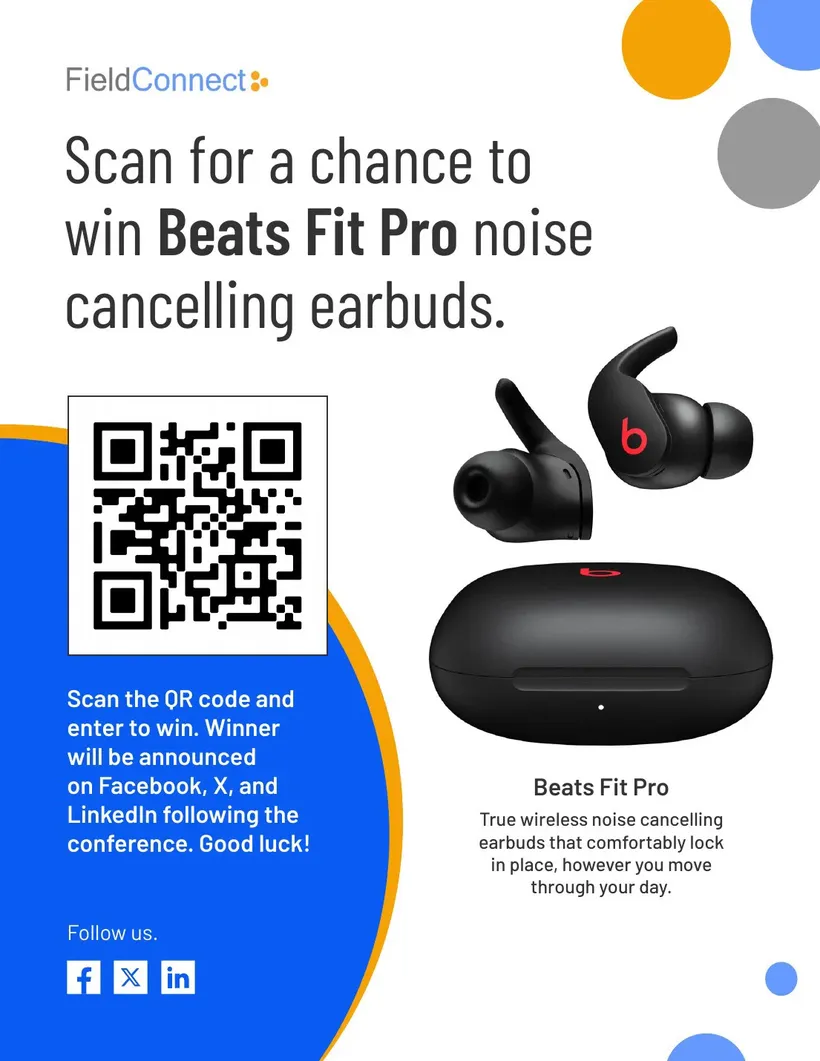 FieldConnect trade show flyer, 1 of 3