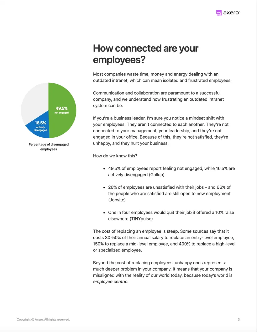Axero ebook page, 5 of 12