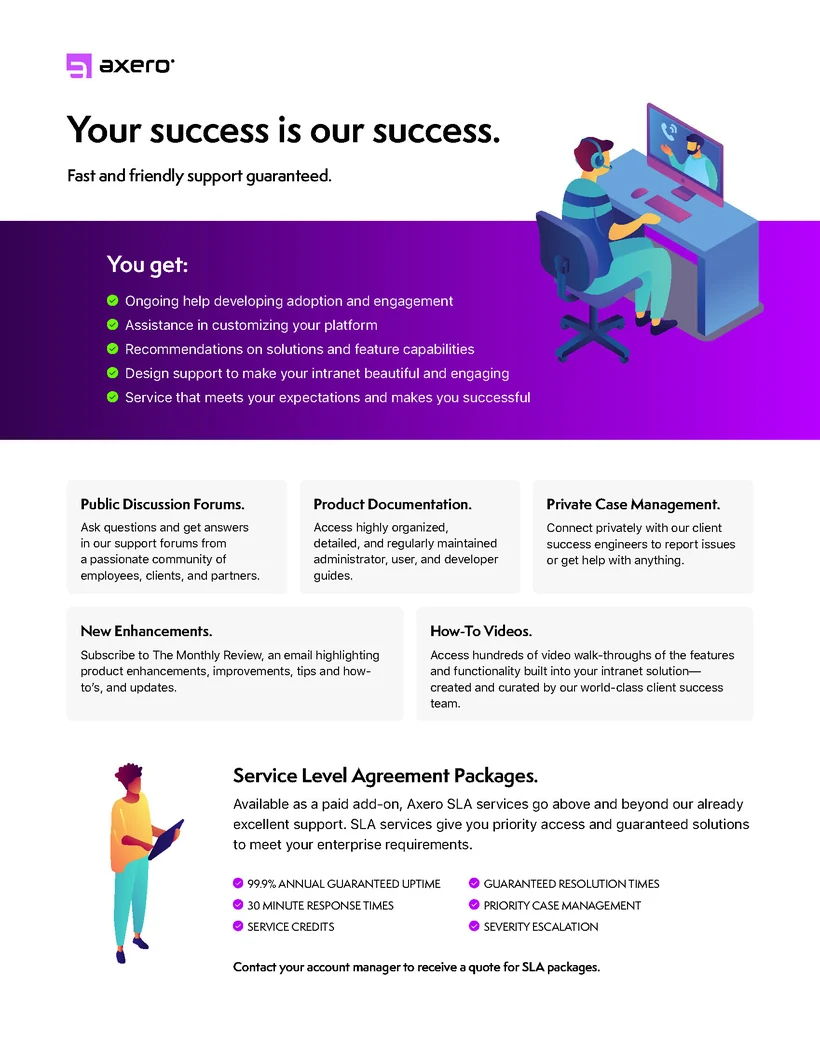 Axero one-pager, 6 of 9