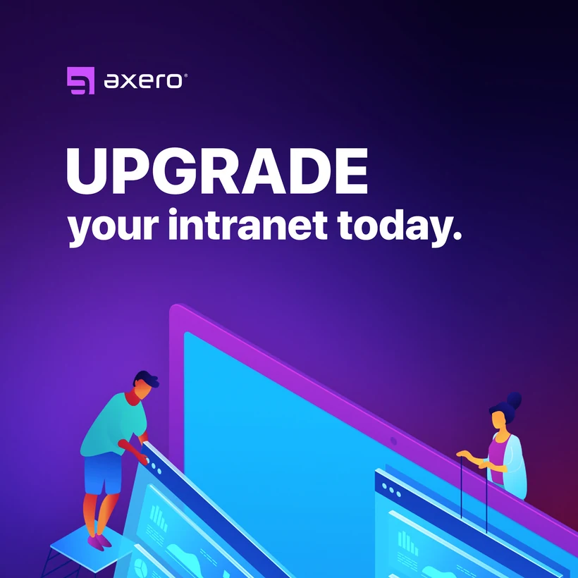 Axero social post or ad, 1 of 12