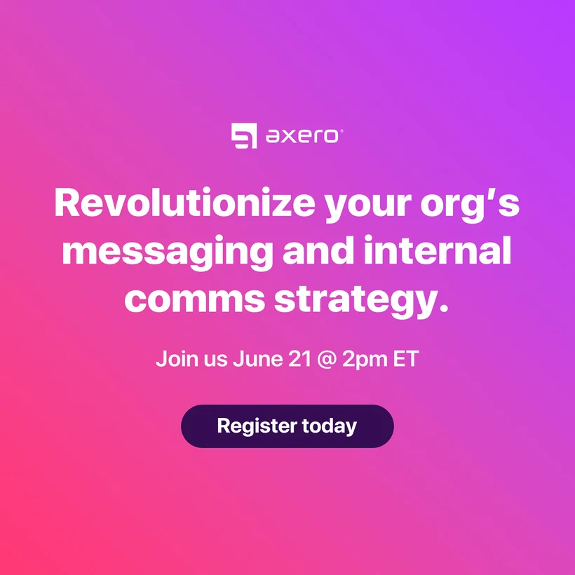 Axero social post or ad, 8 of 12