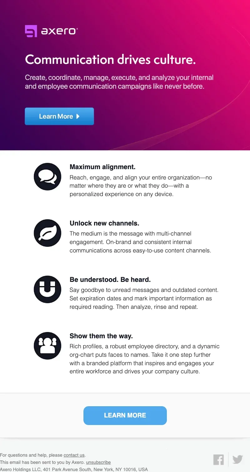 Axero email, 9 of 12