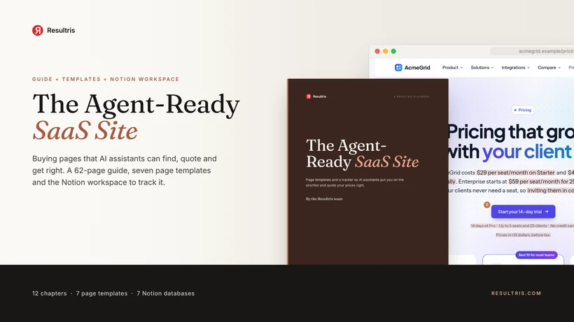 The Agent-Ready SaaS Site cover