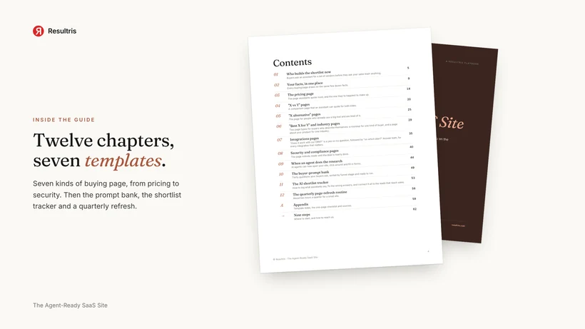 The Agent-Ready SaaS Site preview, 1 of 4