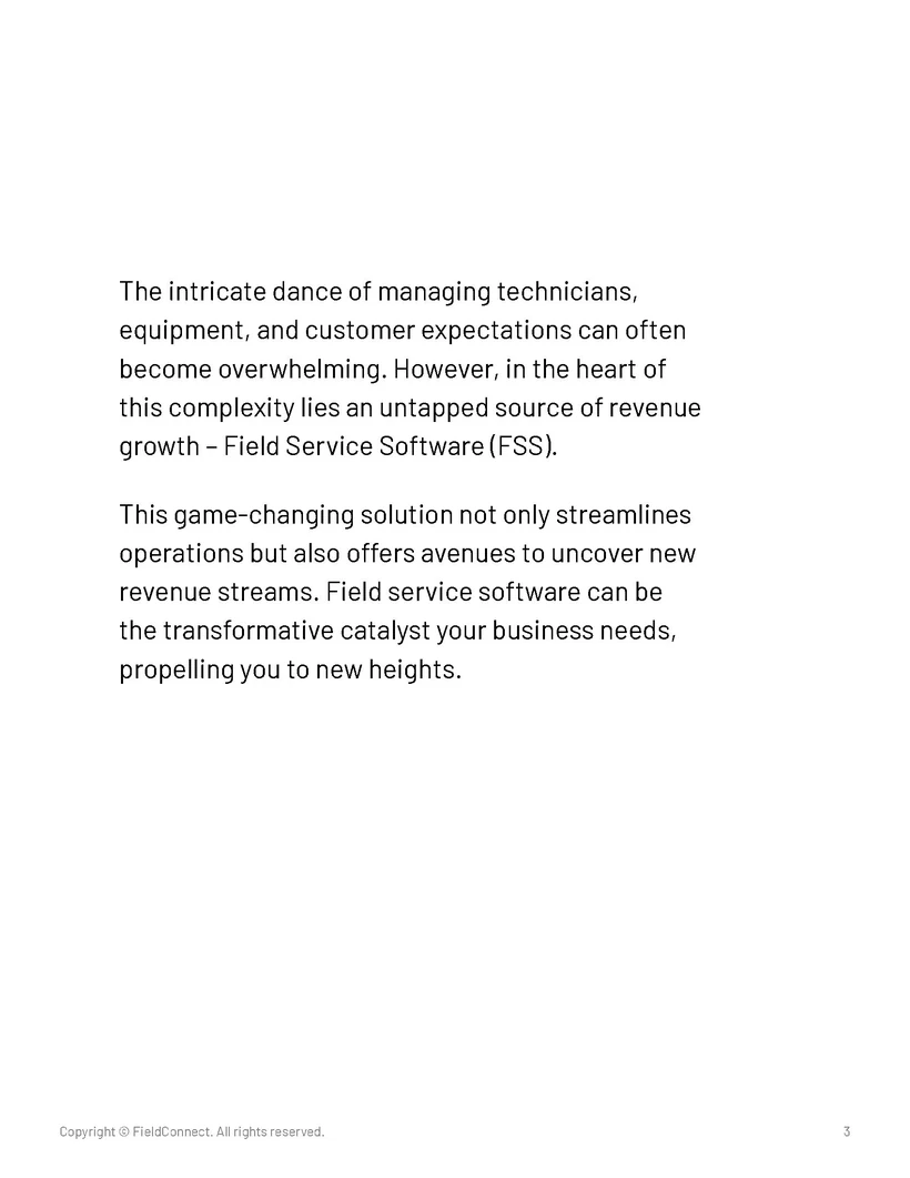 How Field Service Software Drives Revenue Growth, page, 3 of 9