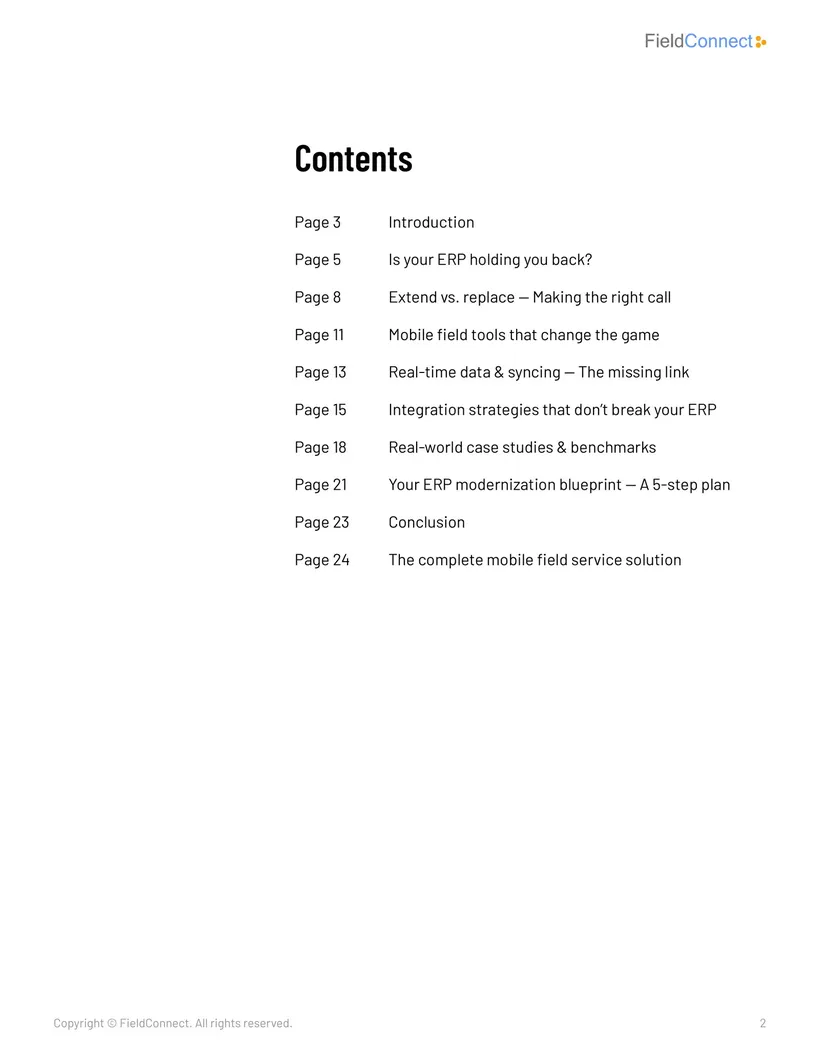 ERP Modernization Blueprint, page, 2 of 9